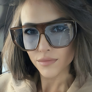 Gafas de Sol Cuadradas de Gran Tamaño con Logotipo Personalizado, Estilo Vintage 2026, para Hombre y Mujer, Protección UV400 - Product Image 3