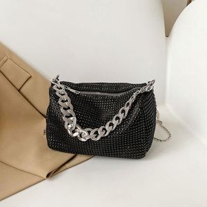 Ladies Diamond King Hand <b>Make</b>-<b>Up</b> Cross Body Fashion Chain One Shoulder Underarm Rhinestone Lady <b>Bag</b> - Product Image 2