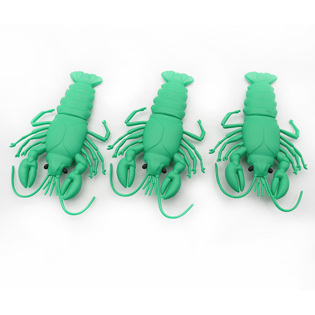 Factory Wholesale lobster Shape PVC Pen Drive 64G 16Gb 32Gb 128Gb Memoria Usb Custom Logo Memory Sticks 2tb flash drive usb 3.0