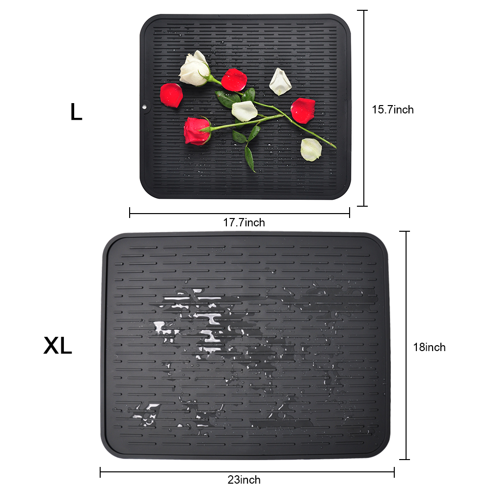 Black - Dish drying mat-02
