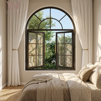 Ventana Abatible DEMEA de Estilo Posmoderno, Personalizada, de Aleación de Aluminio, Resistente al Viento, Insonorizada, con Doble Acristalamiento y Rotura de Puente Térmico