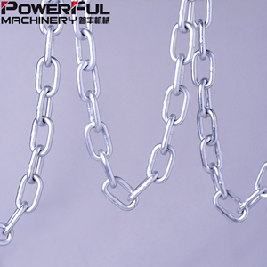 Cadena de Acero Galvanizado en Caliente de Alta Resistencia, Grado 43, 20Mn2, Aleación de Zinc Marina, Soldada, con Acabado Liso, Chapada en Hierro, 1/4-1/2 Pulgadas - Product Image 2