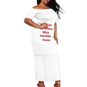 Vestidos personalizados Polynesian Samoan Fijian Tribal Puletasi diseño Tapa estampado señoras largo Bodycon conjuntos de fiesta para mujeres <span class=keywords><strong>dos</strong></span> piezas - Product Image 3