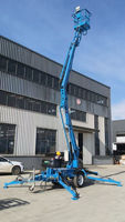 Nacelle élévatrice montée sur remorque ou nacelle araignée pour un levage sûr et stable lors des travaux en hauteur