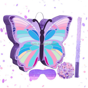 <span class=keywords><strong>Kit</strong></span> de piñata écologique avec masque et bâton <span class=keywords><strong>pour</strong></span> les fêtes d'anniversaire des enfants, Halloween et décorations de Noël - Product Image 5