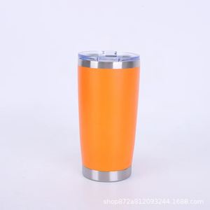 20oz 304 Stainless Liner Vacuum Tumbler Matte Coating Reusable Vehicle Drink Mug - Product Image 1