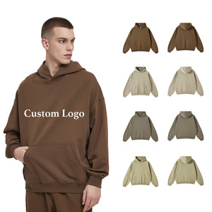 Multi Colors Blank 500 Gsm Cotton French Terry Pullover No String Bulk Custom Heavyweight Oversized Unisex Men Hoodies - Product Image 3