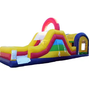 China aufblasbarer Spielplatz Bounce House Jungle aufblasbarer Hindernis parcours zum Verkauf