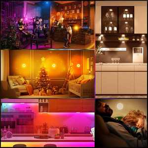 Trend Smart Sensor 7-color LED Night <b>Lights</b> for Baby Room Circular Plastic Magnetic Indoor <b>Bedside</b> <b>Wall</b> Cabinet Small Bedroom - Product Image 4
