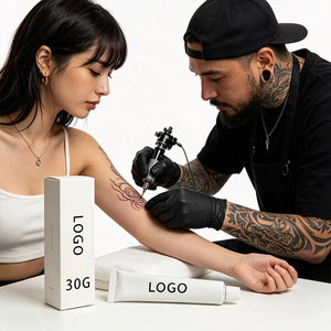 Bálsamo para Tatuajes de Fórmula Profesional Estándar, en Varios Tamaños y Pesos, Crema para el Cuidado de Tatuajes con Logotipo Personalizado para Labios y Cejas Permanentes - Product Image 5