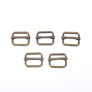 Adjustable Brass Square <b>Buckle</b> D Ring Vintage Bag <b>Strap</b> Connector Hardware Accessories - Product Image 3