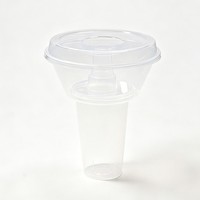 Gobelets en plastique PP jetables à paroi simple, très populaires, pour thé au lait, hot pot, petits pains frits, cola, fruits fumés, 98mm/90mm