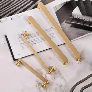 Poignée coulissante en zinc pour porte d'armoire, moderne et simple, quincaillerie pour porte coulissante, poignée de tiroir de placard, durable, écologique, sans perçage - Product Image 3