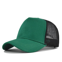 Gorra de Béisbol Transpirable de 5 Paneles en Color Sólido con Ala Ancha, Sombrero de Pana para el Sol con Visera Publicitaria de Puntos y Malla con Personalidad