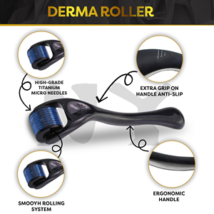 Rouleau de <span class=keywords><strong>Derma</strong></span> Microneedle en titane de 0.5mm personnalisé par le fabricant d'origine pour la repousse de la <span class=keywords><strong>barbe</strong></span> et des cheveux - Product Image 4