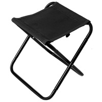 Tabouret pliant d'extérieur en alliage d'aluminium et mini chaise de camping - Siège portable pour la plage et la pêche - Mobilier d'extérieur