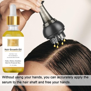 Applicateur d'huile capillaire Peigne <span class=keywords><strong>de</strong></span> <span class=keywords><strong>racine</strong></span> Massage du cuir chevelu Brosse à cheveux applicateur d'huile ou masseur <span class=keywords><strong>de</strong></span> cuir chevelu et soins <span class=keywords><strong>de</strong></span> la croissance des cheveux Brosse fluide pour la tête - Product Image 4