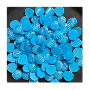 Concha de mar brillante de resina, cabujón plano en miniatura con reverso plano para piezas decorativas DIY, accesorios para manualidades - Product Image 5
