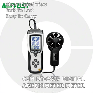 Anemómetro Digital Portátil CEM DT-8897 - Resolución de 0.1 m/s, Unidad km/h, Rango de 0-50C, Plástico - Product Image 4