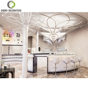 Exhibidor de Perfumes de Pared para Tienda de Perfumes, Diseño Interior, Exhibidor de Perfumes Personalizado de Acero Inoxidable Premium - Product Image 4