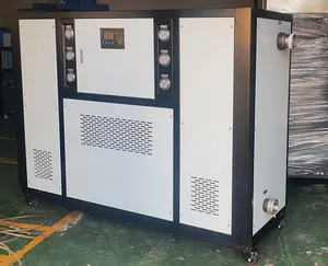 10hp industrial water cooled chiller with shell and tube copper condenser and 1.5kw pump