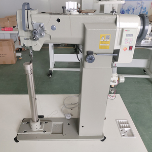 New High Column Industrial Single Needle <b>Sewing</b> Machine with Lock Stitch Manual Feed Mechanism Core Motor <b>for</b> Boots Straw Hats - Product Image 2