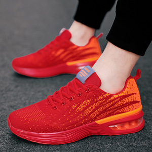 Zapatillas Deportivas Casuales para Todas las Temporadas, con Cordones, Punta Redonda, Transpirables, con Amortiguación de Aire, Suela de Goma y Entresuela de EVA - Product Image 1