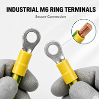 Câble flexible en TPU enroulé avec borne annulaire pour équipement industriel, connexion à la terre, câble spiralé personnalisé