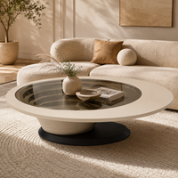 Table basse moderne en marbre contemporaine, polyvalente, élégante, durable, écologique, de haute qualité, surface spacieuse, meubles de salon