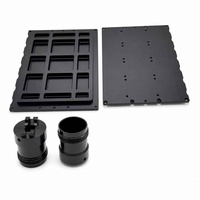 Composants de support structurel pour détecteur sous-marin en aluminium 6061 anodisé noir usinés sur mesure par CNC, pièces de quincaillerie ROV AUV