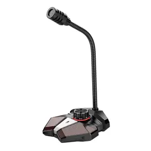 Microphone USB Plug & Play Komputer Podcasting Satu Baris Pertemuan Studio Rekaman Kondensor Mikrofon
