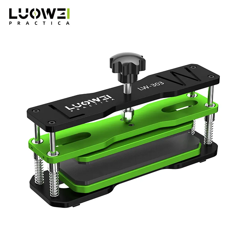 Luowei LW-303 schermo del telefono cellulare curvo strumento di sostituzione dello schermo per calafataggio strumento di bloccaggio della pressa di rotazione di 360 gradi