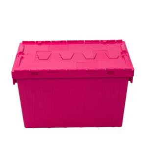 Boîte en PP de couleur personnalisée, empilable, grande capacité, bac de stockage, conteneur logistique pour déménagement industriel - Product Image 2