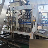 Ligne Complète de Production d'Eau Machine Automatique 3-en-1 de Rinçage, Remplissage et Bouchage pour Bouteilles Usine d'Embottellage