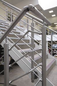 Prima Rod Bar Railing Acier inoxydable Moderne Métal <span class=keywords><strong>Balcon</strong></span>/Escalier Garde-corps Antirouille Grade 304/316, Hauteur et espacement personnalisés - Product Image 5