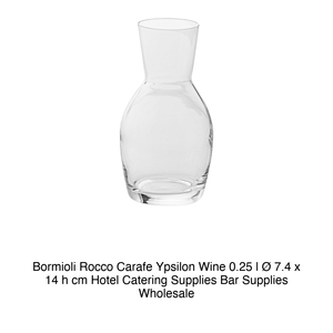เหยือกไวน์ Ypsilon ขนาด 0.25 ลิตร ยี่ห้อ Bormioli รุ่น Rocco สูง 14 ซม. เส้นผ่านศูนย์กลาง 7.4 ซม. - Product Image 2