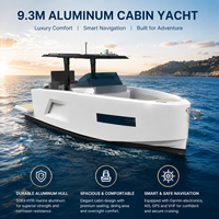 Yacht de cabine en aluminium Premium Kinlife de 9 mètres, bateau de croisière familial élégant avec accessoires marins complets
