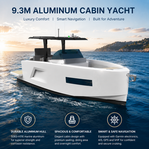 Yate de Cabina de Aluminio Kinlife Premium de 9 Metros, Elegante Crucero Familiar con Accesorios Marinos Completos - Product Image 1