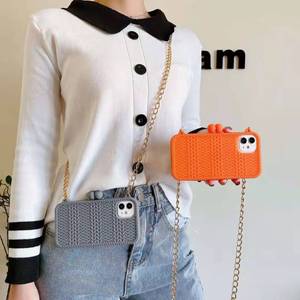 <span class=keywords><strong>Coque</strong></span> de téléphone portable, housse en <span class=keywords><strong>Silicone</strong></span> souple, avec chaîne, pour samsung galaxy s21 ultra <span class=keywords><strong>A52</strong></span> - Product Image 2