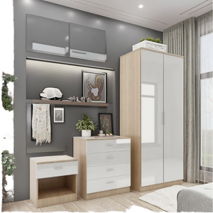 Juego de Dormitorio Moderno de Lujo con Cama King Size y Almacenamiento para Hogar, Oficina, Hotel, Apartamentos, Sala de Estar y Baño - Product Image 2
