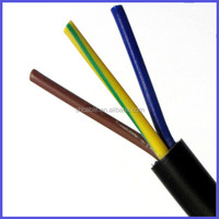 Cable eléctrico RVV, cubierta de PVC, cable de cobre recocido, tamaño de cable eléctrico aislado