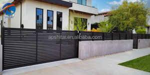 Porte en aluminium, sécurité, clôture en aluminium commerciale, <span class=keywords><strong>portail</strong></span>, nouveau style de conception de <span class=keywords><strong>portail</strong></span> pour maison, cour privée, aluminium - Product Image 4