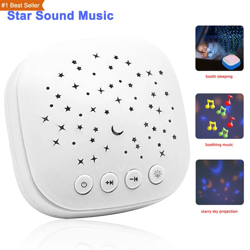 Jumon Portable White Noise Sleep Machine With Star Projection Night Light Sound Therapy Machine Baby Toddler sleep aid Soother