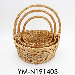 Cesta de madera tejida con asa de mimbre, alta calidad, <span class=keywords><strong>2021</strong></span> - Product Image 2