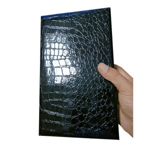 Boîte avec logo personnalisé en gros Boîte en bois texture crocodile pour cadeaux Paquet de stockage de montres bijoux de luxe Boîtes en cuir PU - Product Image 4