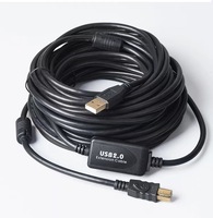 Farsince USB 2.0 a mâle à B mâle câble d'extension actif répéteur câble actif avec amplificateur USB 5m 10m 15m 20m 30m