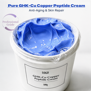 ครีมบำรุงผิวหน้า OEM ระดับไฮเอนด์ 500 กรัม Ghk-cu Barrier Repairing ความบริสุทธิ์ 99% บลูคอปเปอร์ไตรเปปไทด์-1 ผลิตภัณฑ์ดูแลผิว Ghk-cu คอปเปอร์เปปไทด์ครีม - Product Image 3