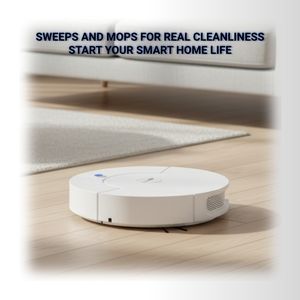 Robot <span class=keywords><strong>aspirateur</strong></span> intelligent avec fonction de lavage et de balayage, aspiration 4500Pa, fonctionnement silencieux 60dB - Product Image 2