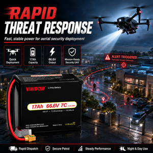 Pack de batteries semi-solides VIWIPOW 66,6 V 17000 mAh 18S 7C pour drone quadricoptère RC, haute performance, pack de batteries OEM pour drone - Product Image 5