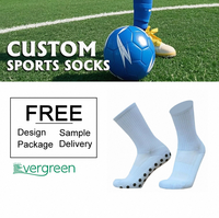Chaussettes de football en nylon et coton de haute qualité, couleur unie, avec logo personnalisable, tricotées pour l'automne